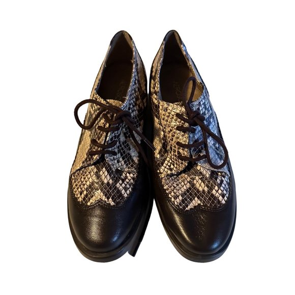 Aerosoles brown snake print lace up loafer size 8 M - Picture 7 of 7